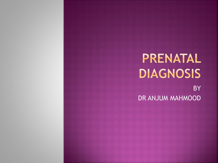 prenatal diagnosis n.w
