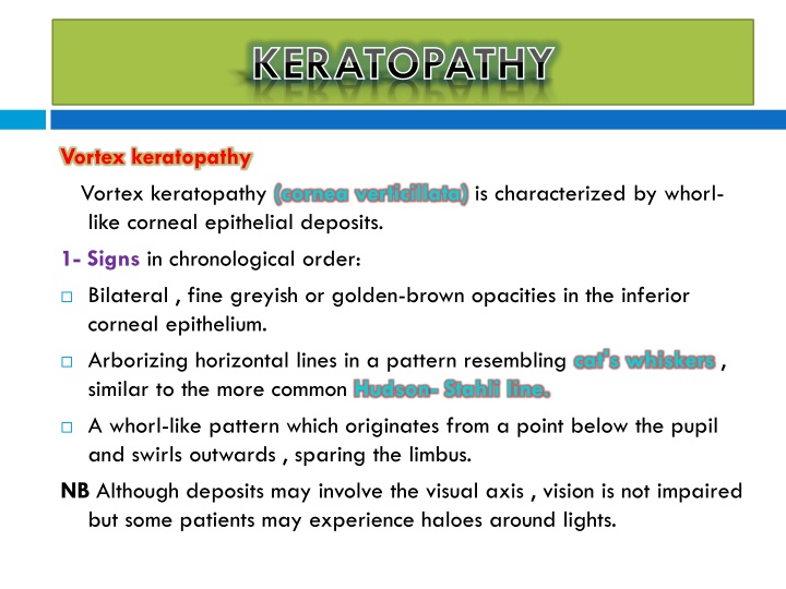 Vortex Keratopathy: Symptoms, Causes, and Toxic Effects