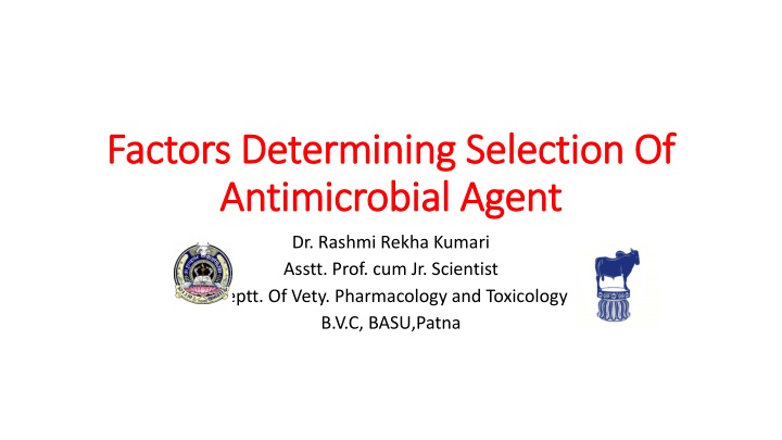 Factors Influencing Antimicrobial Agent Selection