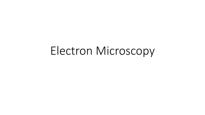 electron microscopy n.w