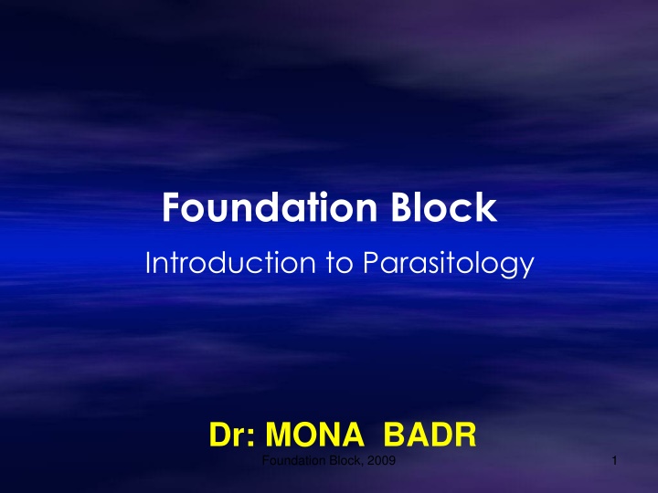 Introduction to Parasitology: Host-Parasite Relationship and Definitions