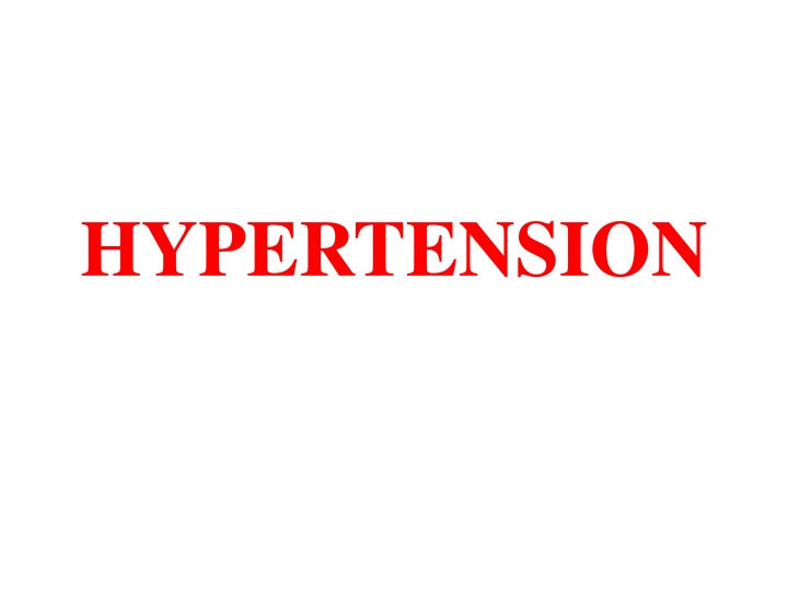 hypertension n.w