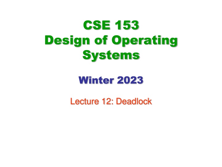 cse 153 n.w