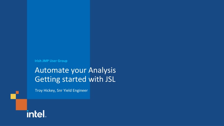 irish jmp user group automate your analysis n.w