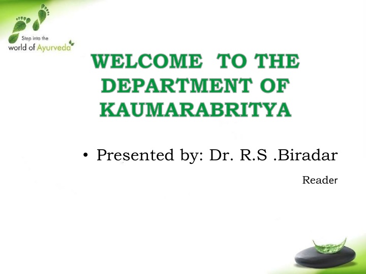 presented by dr r s biradar n.w