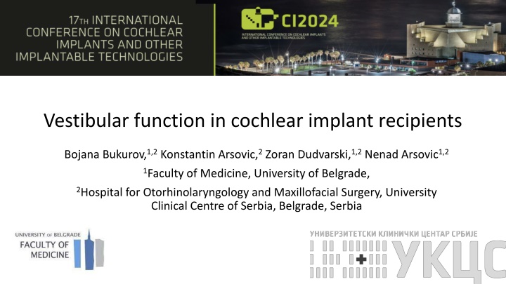 vestibular function in cochlear implant recipients n.w