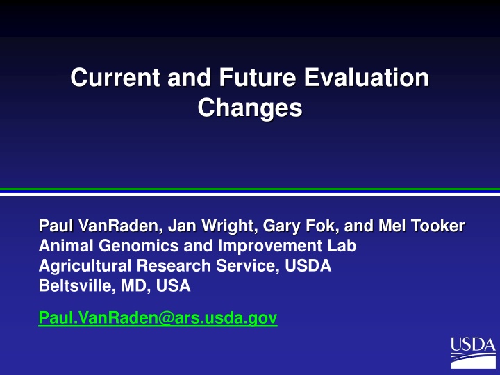 current and future evaluation changes n.w