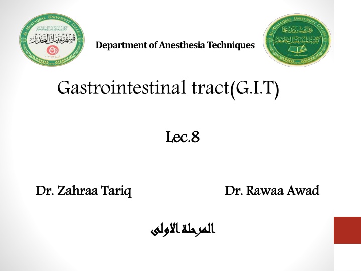departmentofanesthesiatechniques n.w