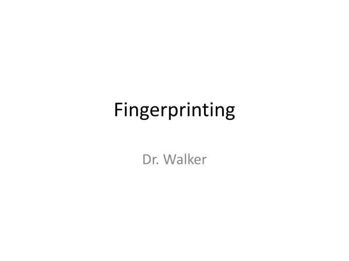 fingerprinting n.w