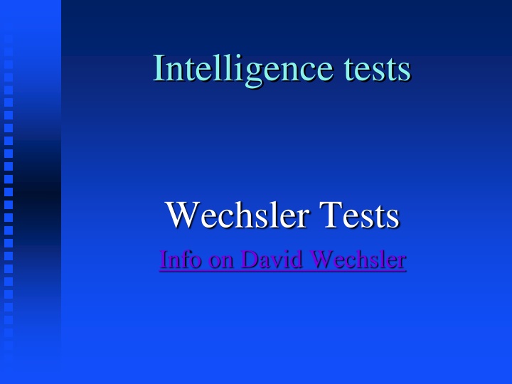intelligence tests n.w