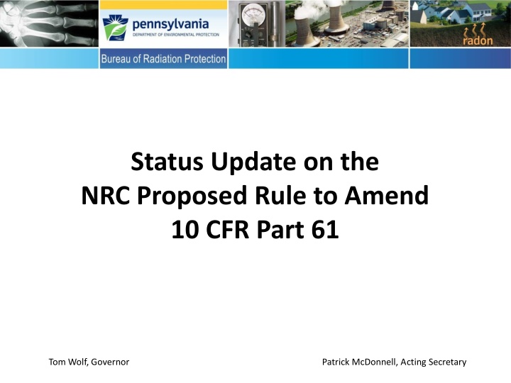 status update on the nrc proposed rule to amend n.w