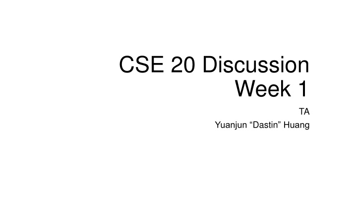 cse 20 discussion n.w