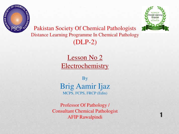 pakistan society of chemical pathologists n.w