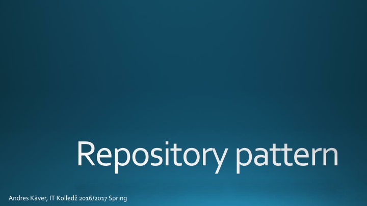 repository pattern n.w