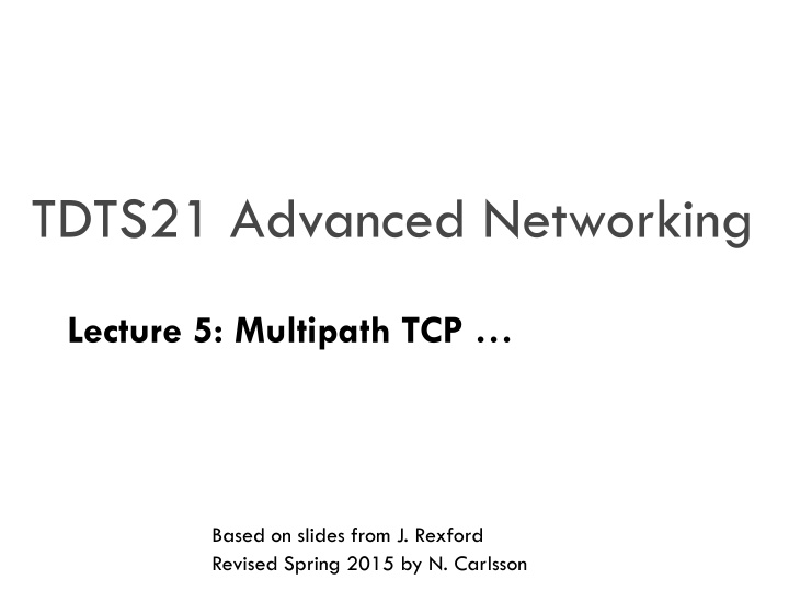 tdts21 advanced networking n.w