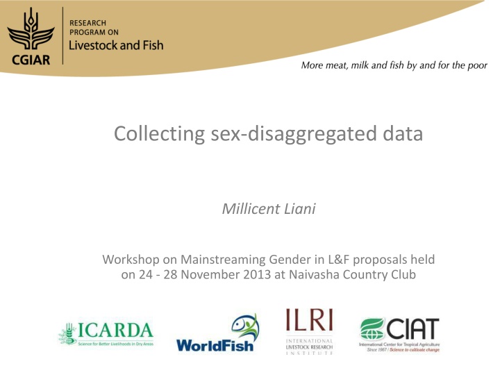 collecting sex disaggregated data n.w