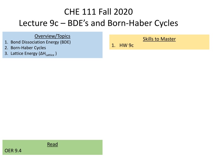 che 111 fall 2020 n.w