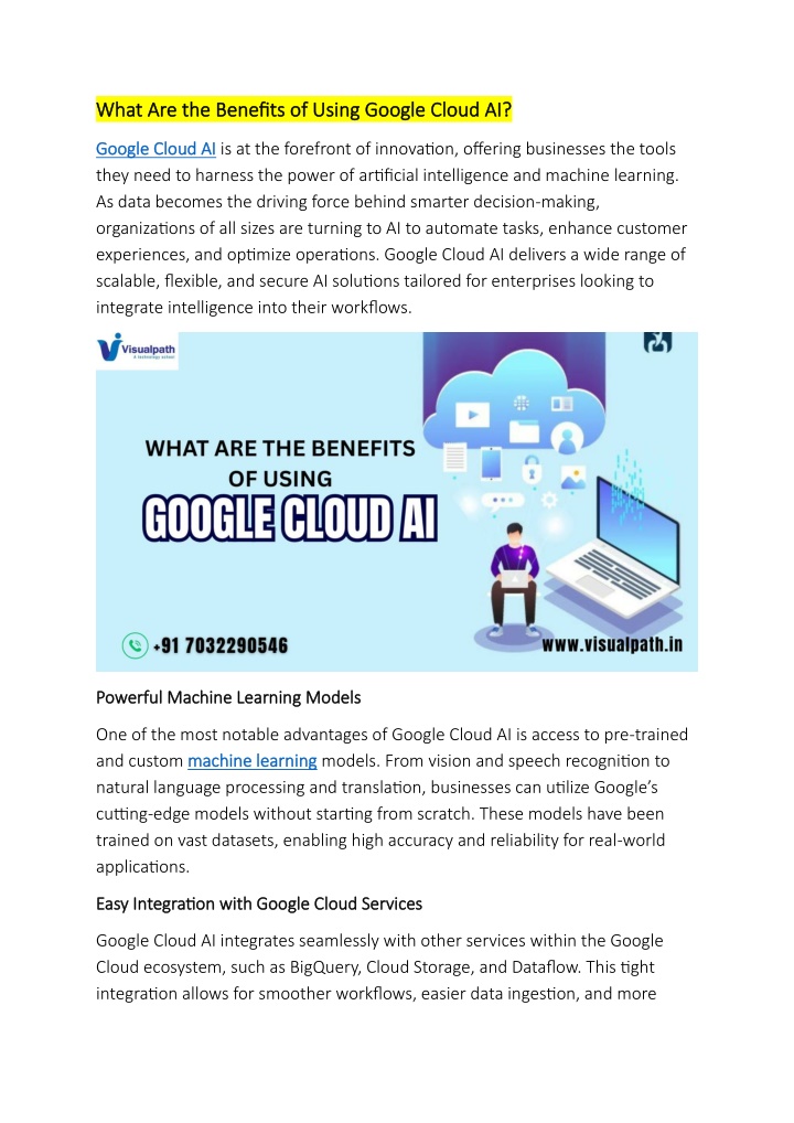 what are the benefits of using google cloud n.w