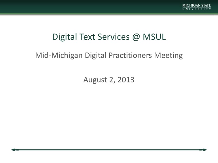 digital text services @ msul n.w