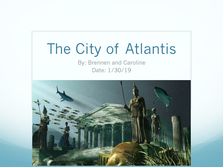 the city of atlantis by brennen and caroline date n.w