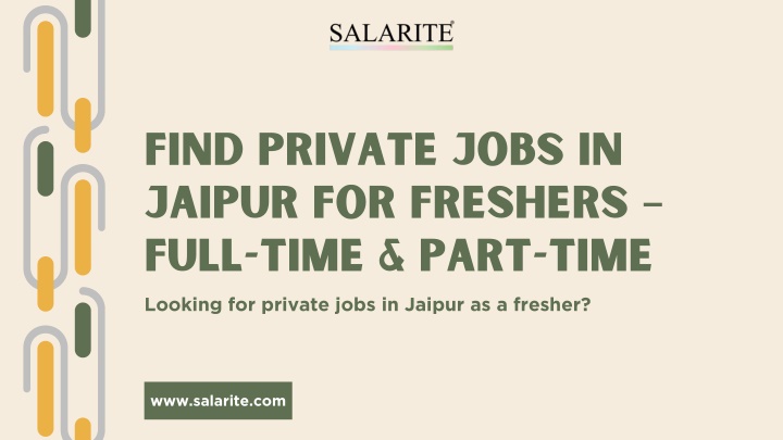 find private jobs in jaipur for freshers full n.w