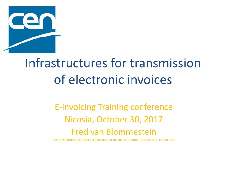 Electronic Invoice Transmission Infrastructures