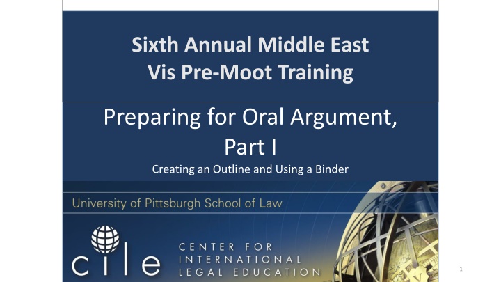 sixth annual middle east vis pre moot training n.w