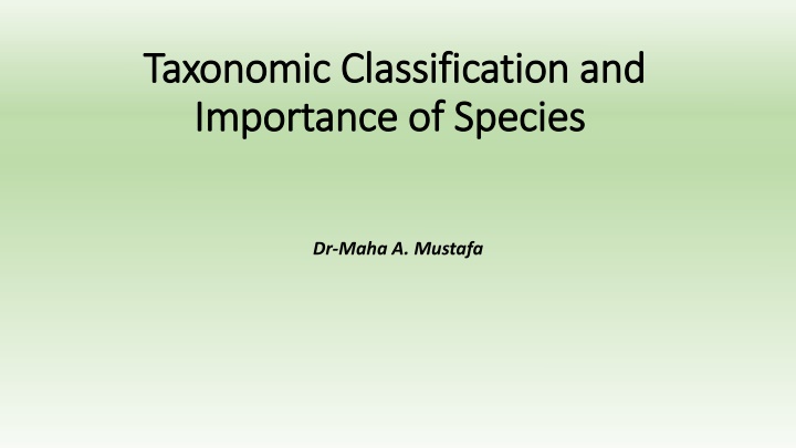 taxonomic classification and taxonomic n.w
