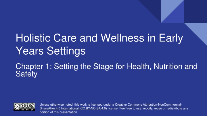 Early Childhood Education: Promoting Health and Wellness