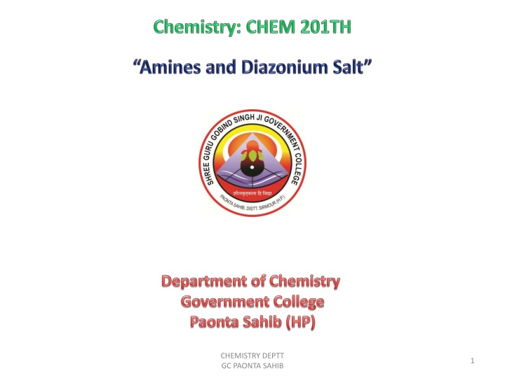 chemistry deptt gc paonta sahib n.w