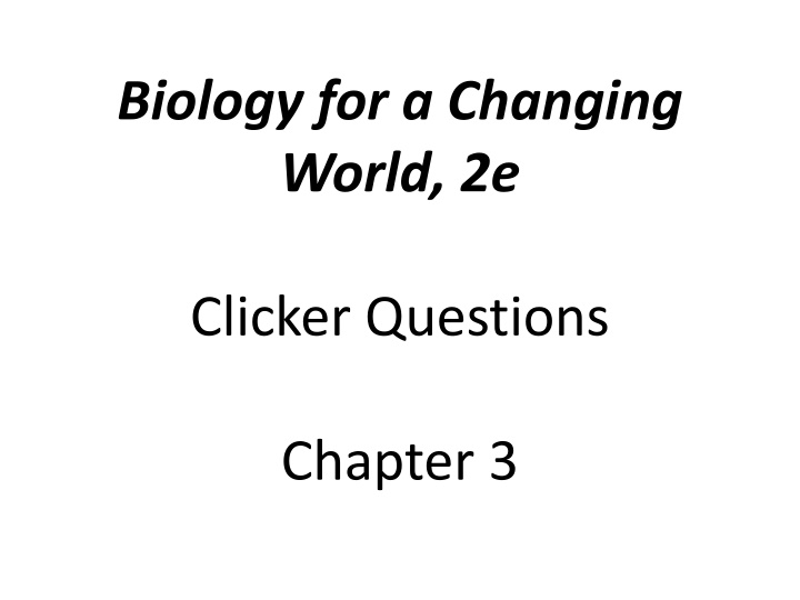 biology for a changing world 2e n.w