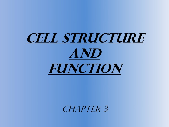 cell structure and function n.w
