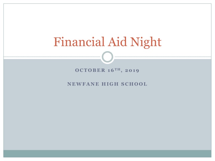 financial aid night n.w