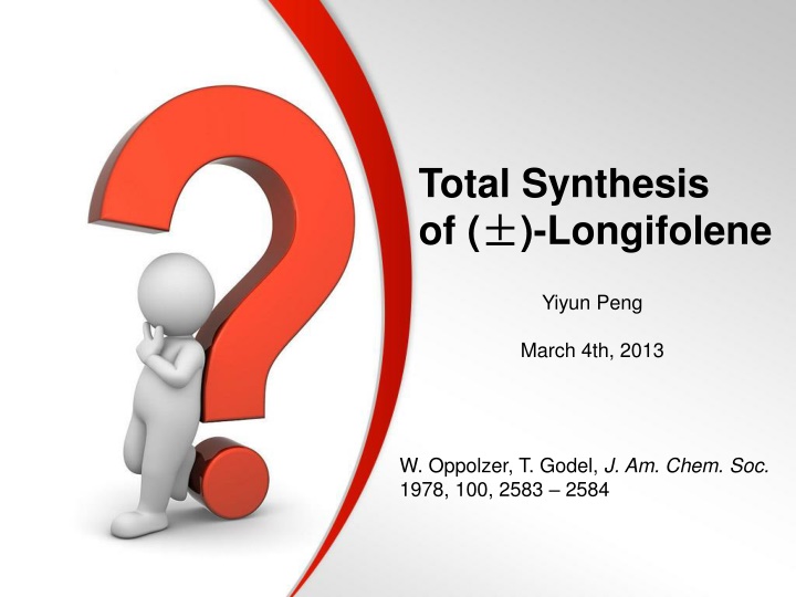 total synthesis of longifolene n.w