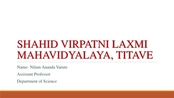 shahid virpatni laxmi mahavidyalaya titave n.w