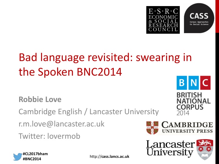 Swearing in the Spoken BNC2014: A Detailed Study