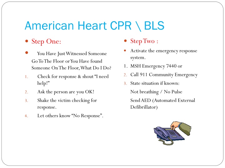 CPR & BLS Emergency Response Steps