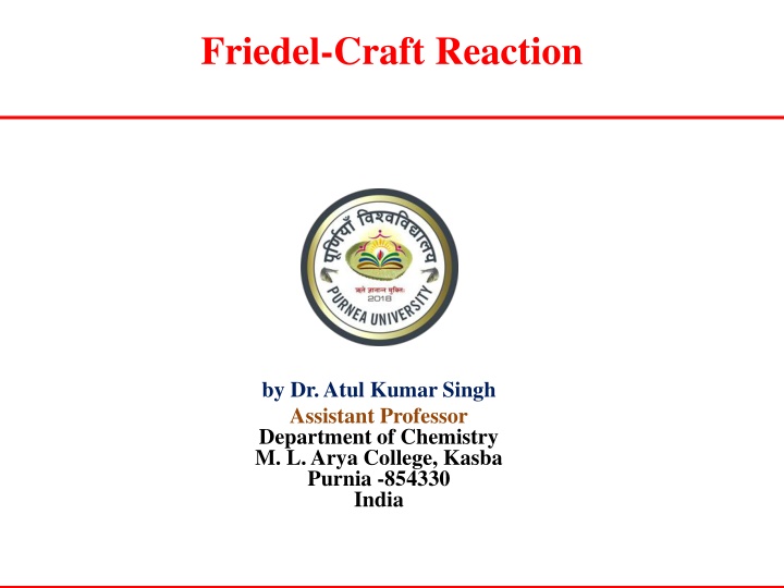 friedel craft reaction n.w