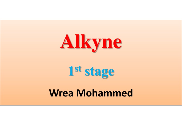alkyne n.w