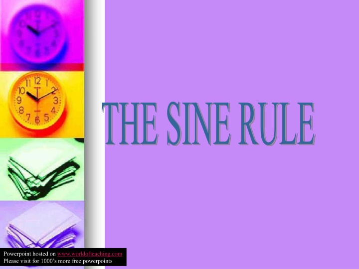 the sine rule n.w