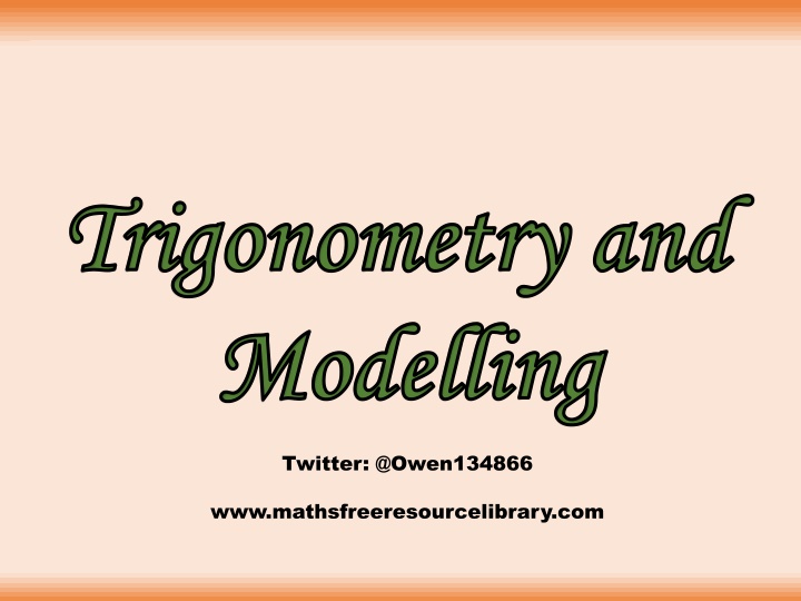 trigonometry and trigonometry and modelling n.w