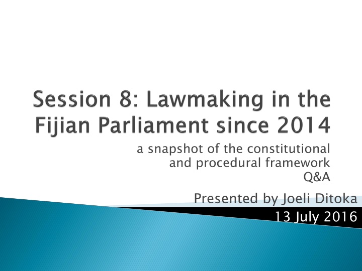 a snapshot of the constitutional and procedural n.w