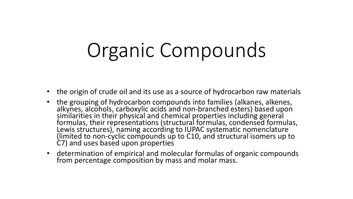 organic compounds n.w