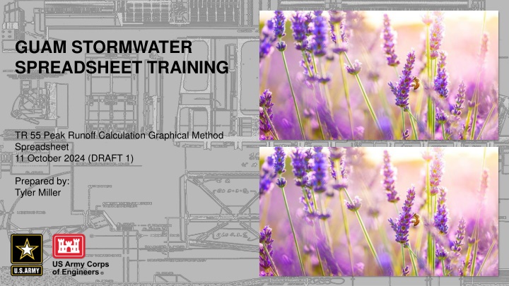 Guam Stormwater Spreadsheet Training: TR-55 Peak Runoff Calculation