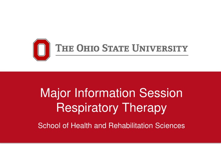 major information session respiratory therapy n.w