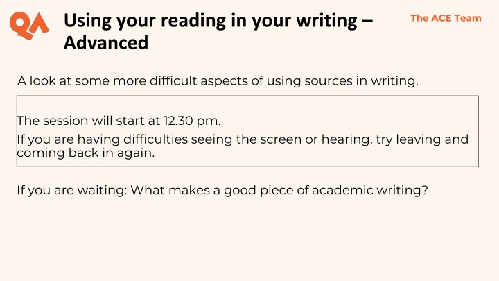 using your reading in your writing advanced n.w