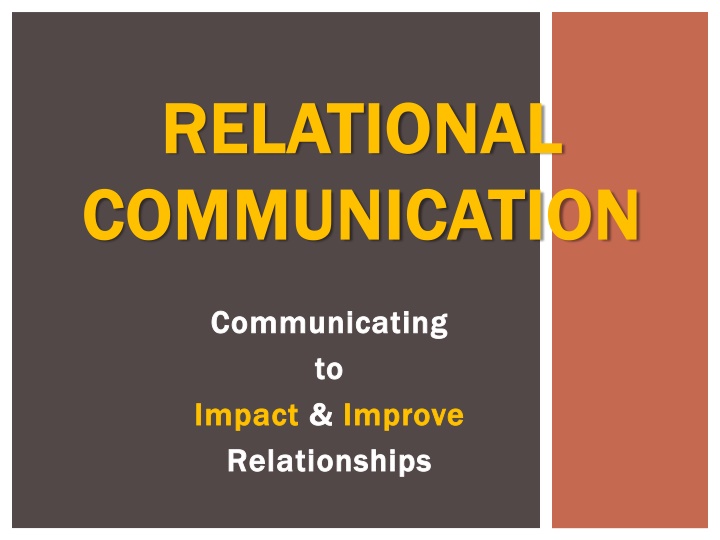 relational relational communication communication n.w