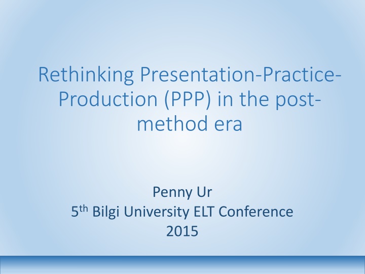 rethinking presentation practice production n.w
