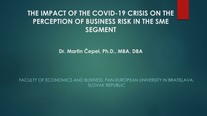 the impact of the covid 19 crisis n.w