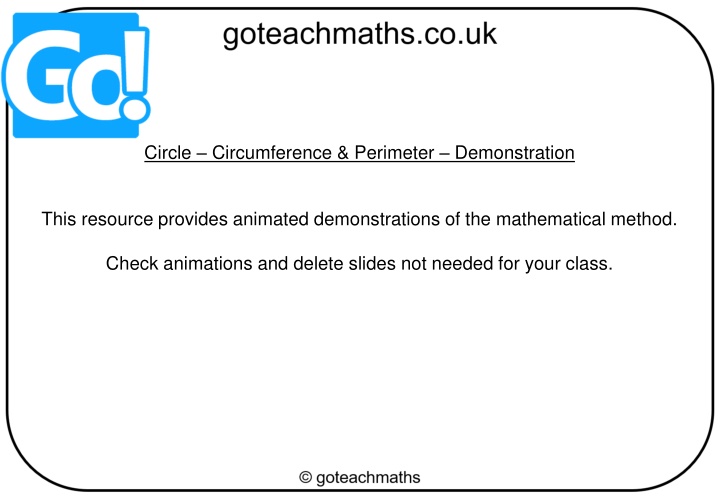 circle circumference perimeter demonstration n.w
